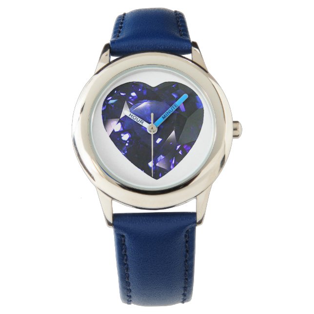 Heart Sapphire Blue Watch (Front)