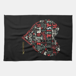 Heart says: Stronger. Kitchen Towel