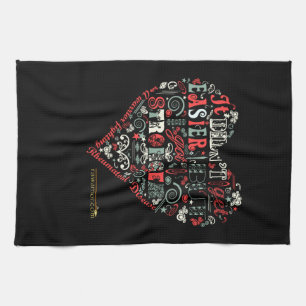 Heart says: Stronger. Kitchen Towel