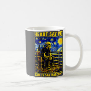 Heart Says T Knees Say Balcony Retro Vintage  Coffee Mug