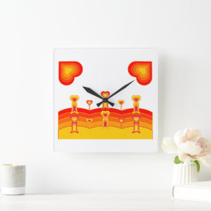 Heart-Scape Wall Clock