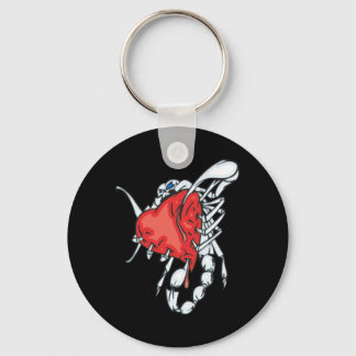 Heart Scorpion Keychain