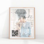 Heart Script Photo Honeymoon Fund Elegant Wedding Poster<br><div class="desc">This cool poster would make a great addition to your wedding supplies! Easily add your own details by clicking on the "personalize" option.</div>