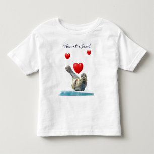 HEART SEAL PUP Valentines Animal-Lover Kid's Shirt