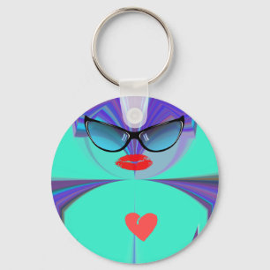Heart Selfie Keychain