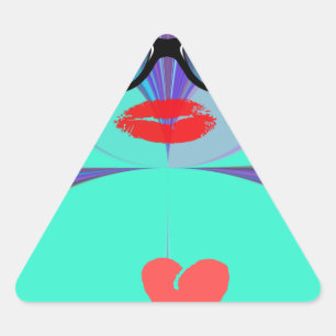 Heart Selfie Triangle Sticker