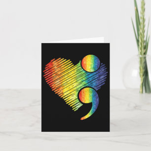 Heart Semicolon Mental Health Suicide Awareness Pr Card