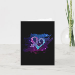 Heart Semicolon Suicide Prevention Awareness Happy Card