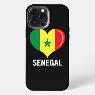 Heart Senegal Flag Men Women Kids Patriotic  iPhone 13 Pro Max Case