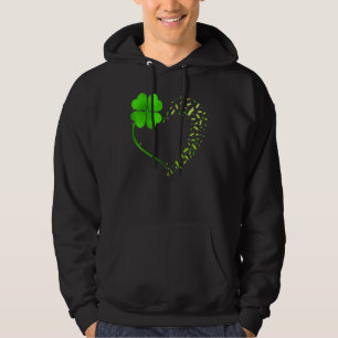 Heart Shamrock Dragonfly Happy St Patrick S Day Hoodie