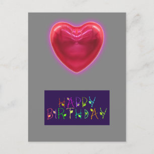HEART SHAPE  BIRTHDAY CARD