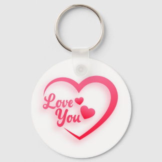 Heart shape Love You Keychain