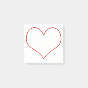 Heart Shape Post-it Notes