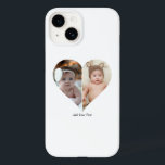 Heart Shaped 2 Photo Collage Case-Mate iPhone 14 Case<br><div class="desc">This Custom Heart Shaped Photo design beautifully arranges your favourite memories into the shape of a heart, symbolizing love and connection. Perfect for special occasions like anniversaries, weddings, or Valentine's Day, this design highlights your cherished moments meaningfully and artfully. Its unique layout creates a visually captivating keepsake, ideal for gifting...</div>
