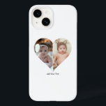 Heart Shaped 2 Photo Collage Case-Mate iPhone 14 Case<br><div class="desc">This Custom Heart Shaped Photo design beautifully arranges your favourite memories into the shape of a heart, symbolizing love and connection. Perfect for special occasions like anniversaries, weddings, or Valentine's Day, this design highlights your cherished moments meaningfully and artfully. Its unique layout creates a visually captivating keepsake, ideal for gifting...</div>