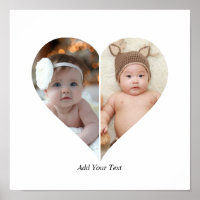 Heart Shaped 2 Photo Collage