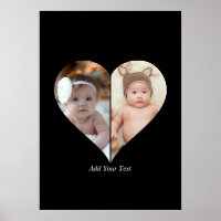 Heart Shaped 2 Photo Collage