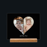 Heart Shaped 2 Photo Collage Poster<br><div class="desc">This Custom Heart Shaped Photo design beautifully arranges your favourite memories into the shape of a heart, symbolizing love and connection. Perfect for special occasions like anniversaries, weddings, or Valentine's Day, this design highlights your cherished moments meaningfully and artfully. Its unique layout creates a visually captivating keepsake, ideal for gifting...</div>