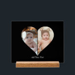 Heart Shaped 2 Photo Collage Poster<br><div class="desc">This Custom Heart Shaped Photo design beautifully arranges your favourite memories into the shape of a heart, symbolizing love and connection. Perfect for special occasions like anniversaries, weddings, or Valentine's Day, this design highlights your cherished moments meaningfully and artfully. Its unique layout creates a visually captivating keepsake, ideal for gifting...</div>