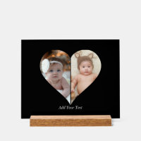 Heart Shaped 2 Photo Collage Poster