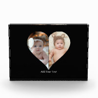 Heart Shaped 2 Photo Collage Poster