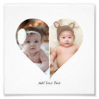 Heart Shaped 2 Photo Collage
