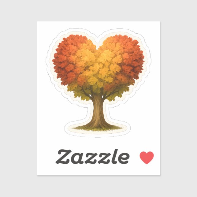 Heart Shaped Autumn Tree (Sheet)