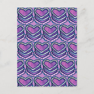 Heart Shaped Birthday Cake                         Postcard