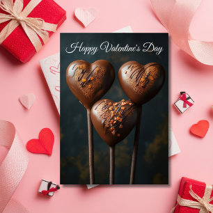 Heart-shaped Cakepops Valentine's Greeting Card
