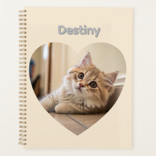 Heart-Shaped Cat Design Planner