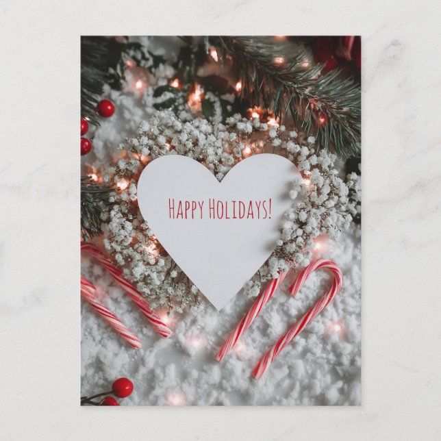 Heart-shaped Christmas card  (Front)