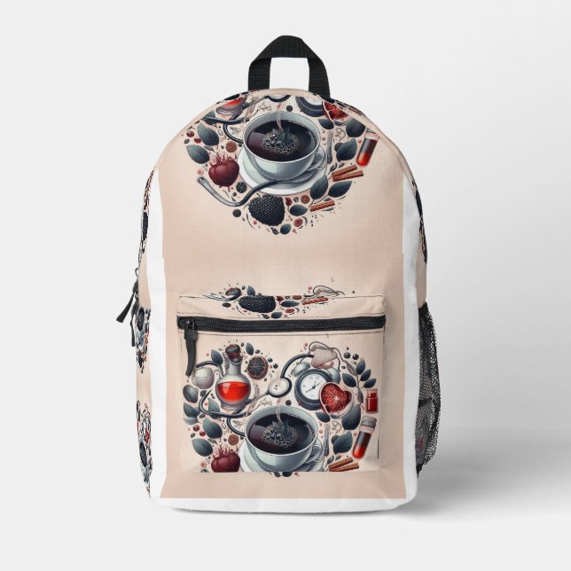 Heart-Shaped Coffee Cup Cozy Atmosphere Bag (Front)