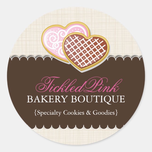 Heart Shaped Cookie Stickers (Front)