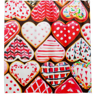 Heart shaped cookies icing for Valentine's day del