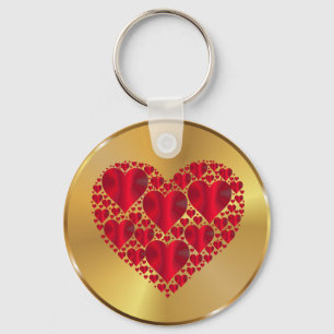Heart Shaped Design Keychain