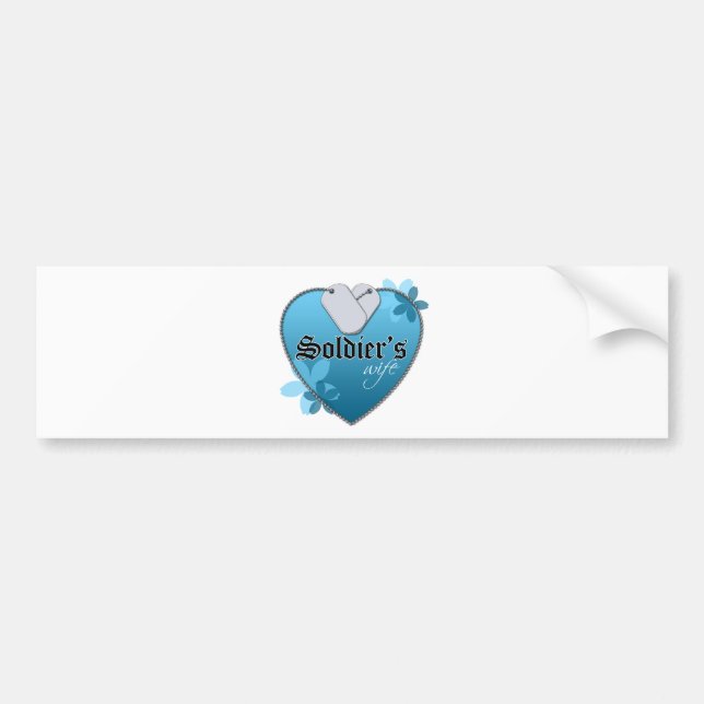 Heart Shaped Dog Tags Bumper Sticker (Front)