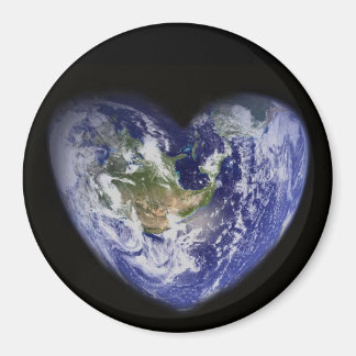 Heart-Shaped Earth Magnet
