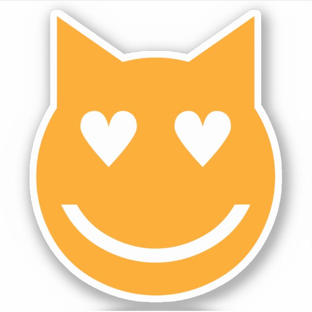 Heart Shaped Eyes Emoji (Front)