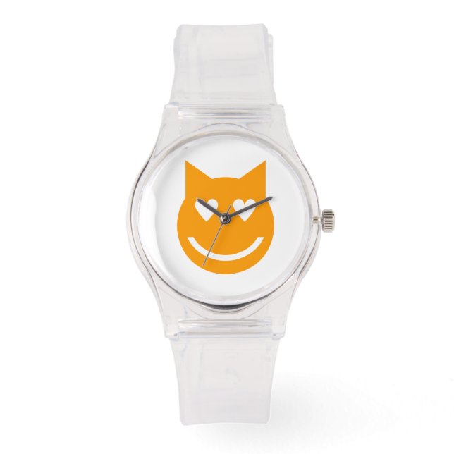 Heart Shaped Eyes Emoji Watch (Front)
