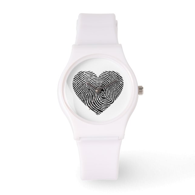 Heart-shaped fingerprints watch (Front)
