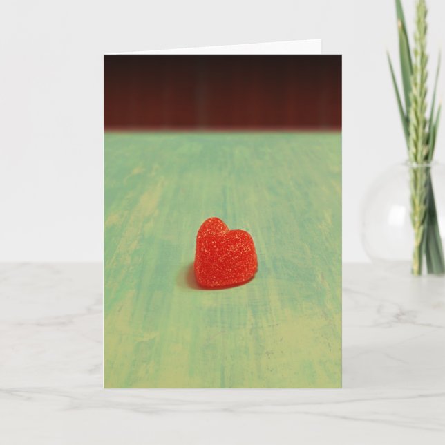 Heart Shaped Gumdrop Holiday Card (Front)
