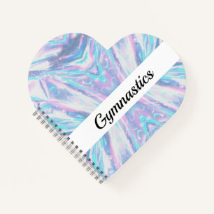Heart Shaped Gymnastics Spiral Notebook