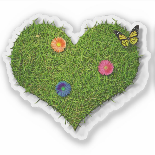 Heart-Shaped Lawn Flowers Butterfly (Front)