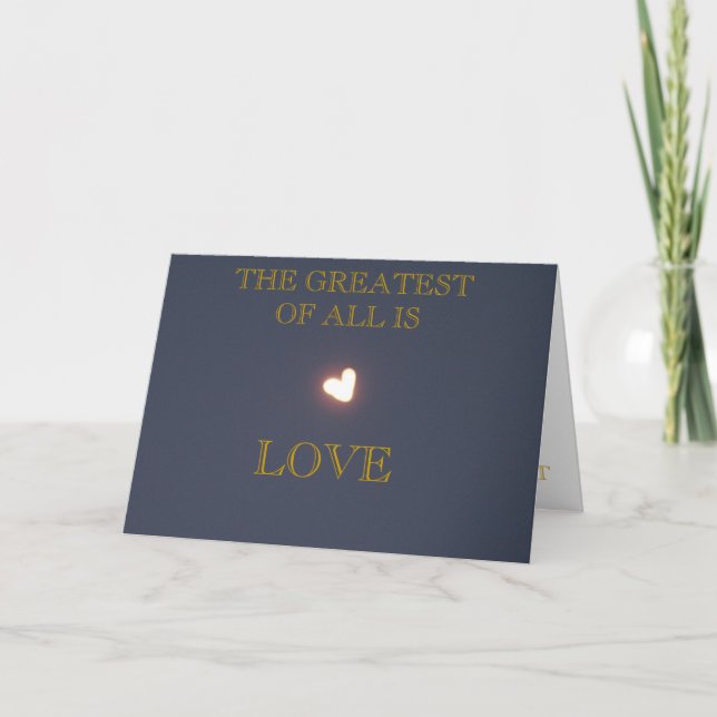 Heart shaped moon greeting card (Front)