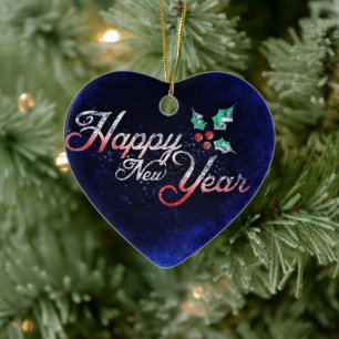 Heart Shaped New Year Ornament