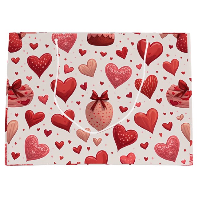 Heart-shaped pattern Gift Bag (Front)