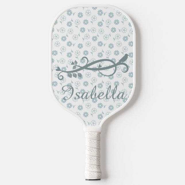Heart Shaped Petal Flowers Pickleball Paddle (Front)