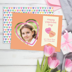 Heart Shaped Photo Classroom Valentine’s Card