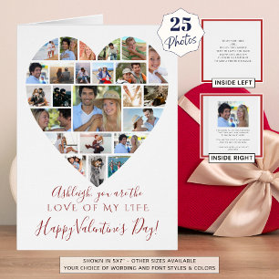 Heart Shaped Photo Collage Valentines Day