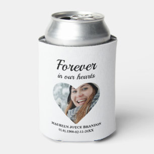 Heart shaped photo Forever in our hearts Can Cooler